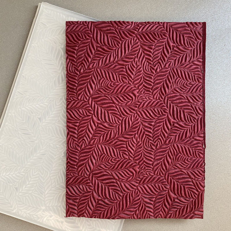 3D textura clip de plástico cóncavo-convexo molde de gofrado cóncavo-convexo Plantilla de gofrado placa DIY grabado clip de impresión material de diario