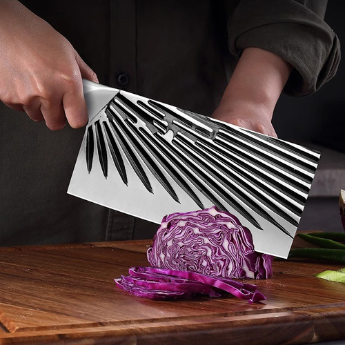 Direct Manufacturer Sale Hammered Stainless Steel Kitchen Knife Chopping Knife Sharp Cuts Meat and Vegetables Hand Hammered Kitchen Home Use Knife