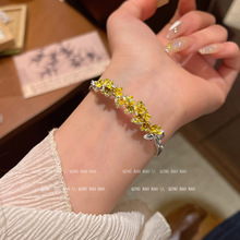 汉服桂花中式花朵手镯春夏新款高级感轻设计奢百搭送女友礼物手饰