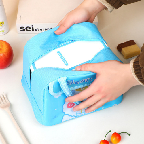 New super large capacity widened aluminum foil thickened long-lasting trapezoidal cold storage and freshness insulation bag portable lunch insulation bag