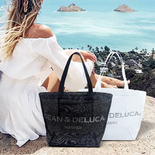 dean deluca沙滩包经典款 海边度假游泳温泉必备轻巧百搭单肩包