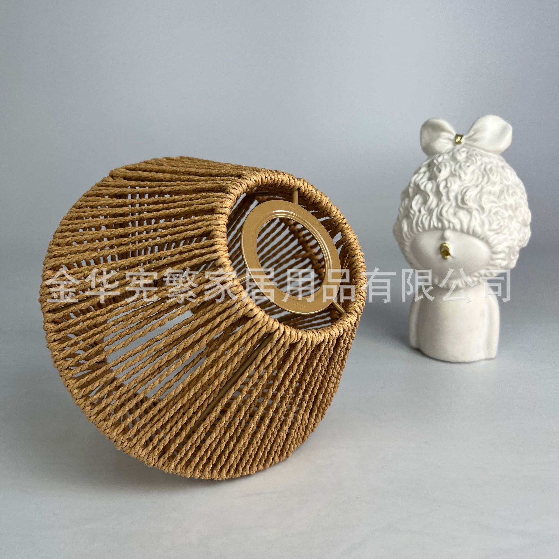 Residencia nórdica retro cuerda de cáñamo hueco trenzado lámpara E27 accesorios decoración estudio sala de estar nicho trenzado a mano