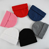 Korean Edition Autumn and winter Hat ins Wool Knitted hat Beanie keep warm thickening Lovers money Crimp cap