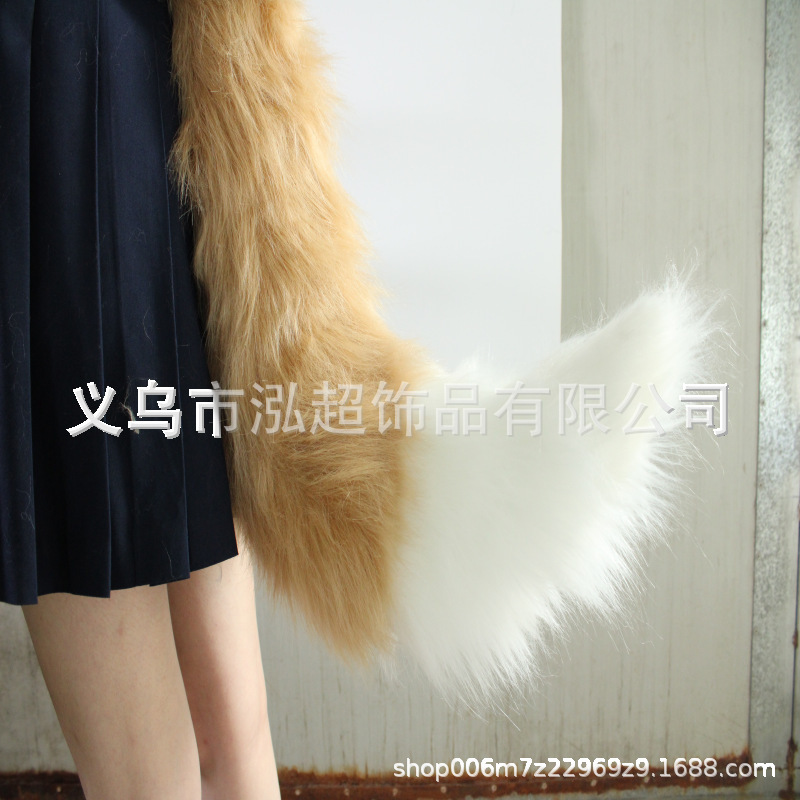 大きいサイズの手は獣の耳の獣の尾のぬいぐるみのコスプレのアクセサリの道具のキツネの尾の狼の尾のアクセサリを作ります。|undefined