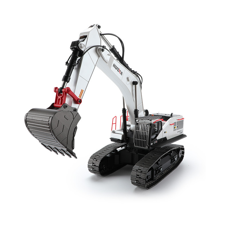 Vehículo de ingeniería de aleación de control remoto Huina excavadora camión de volcado bulldozer camión mezclador de cemento coche de juguetes eléctricos para niños