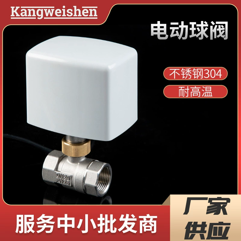 Три провода два управления 304 из нержавеющей стали электрический шаровой клапан AC220V резьбовой микро электрический тройник шаровой кран для внешней торговли оптом