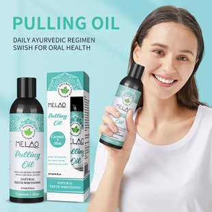 Cross Border Coconut Gargle Oil Fresh Air 237ml Oil Pull Gargle Cleaning Oral Mouthwash Wholesale Gargle Oil