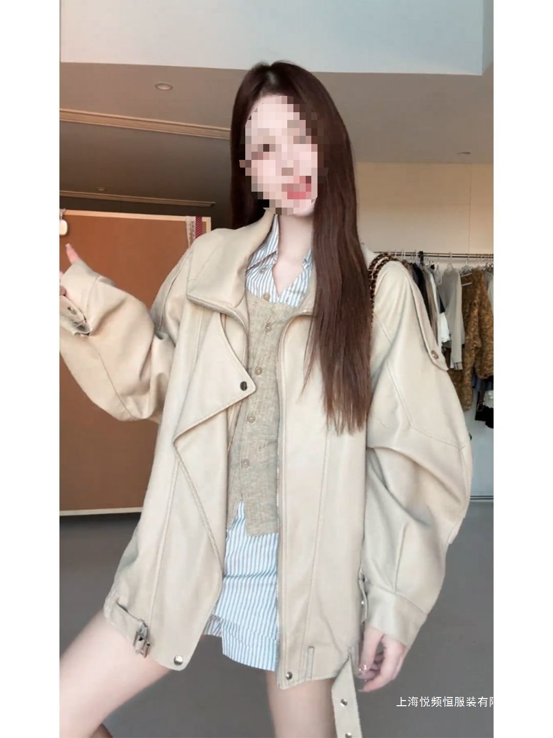 2025秋冬新款美式辣妹气质宽松皮衣外套女装小众休闲百搭夹克上衣