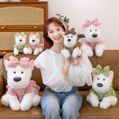 クロスボーダーぬいぐるみ犬かわいい小香風西高地おもちゃ犬ぬいぐるみ子供人形抱き枕