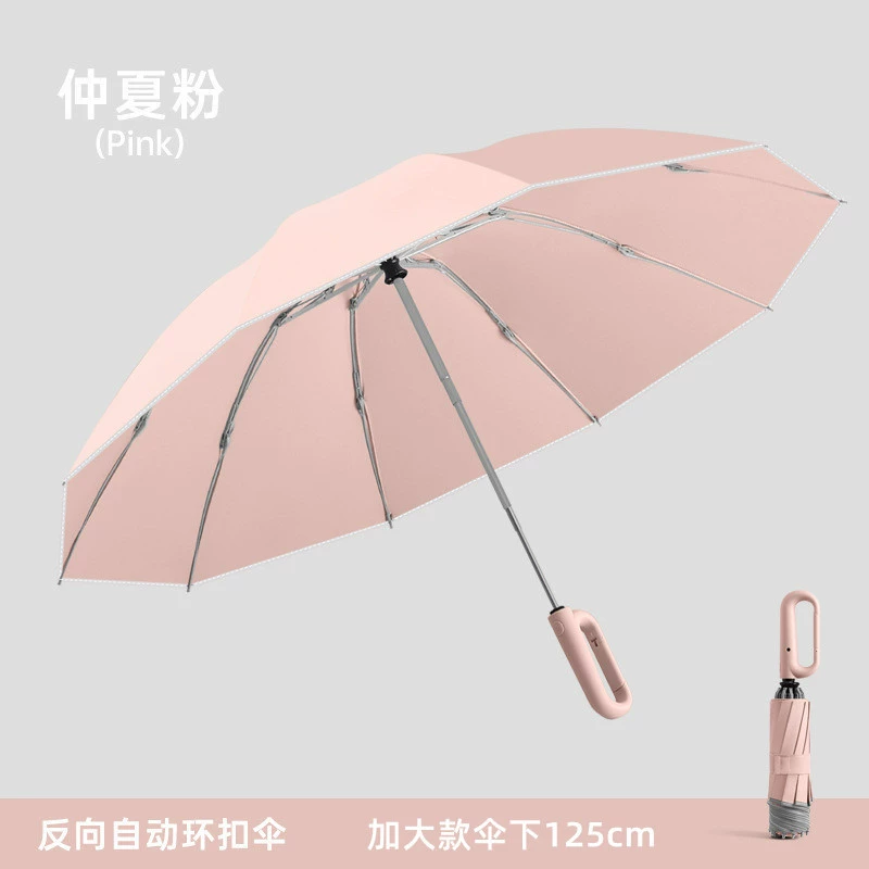 Automatic Big Handheld Umbrella, Thickened Canopy, 21/23/27-inch Options