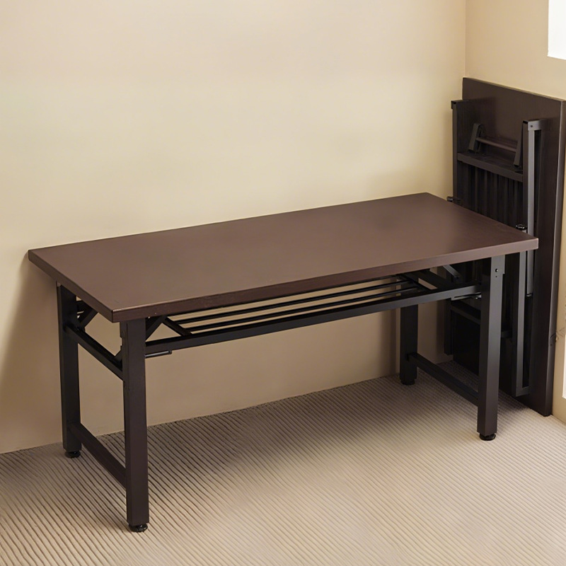 Escritorio plegable para computadora, oficina en el hogar, escritorio de estudio para estudiantes, escritorio pequeño, casa de alquiler simple