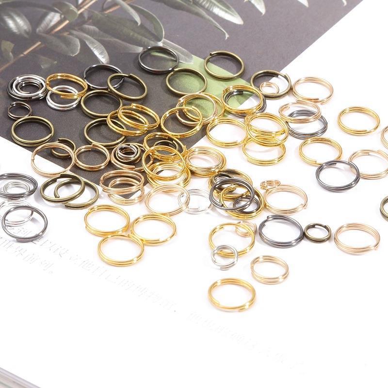 Hot-Selling Direct Sales Handmade DIY Jewelry Accessories Iron Double-Ring Connecting Rings Earring Materials in Stock