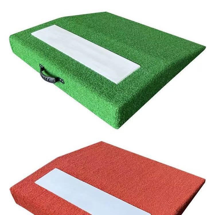 Hot-Selling Portable Handheld Baseball and Softball Pitching Practice Mat with Sloped Pitching Mound and Storage