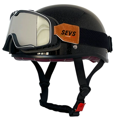 Motosiklet kaskı (dəbilqə) – helmet men's and women's half - laser-large-frame-goggles-m