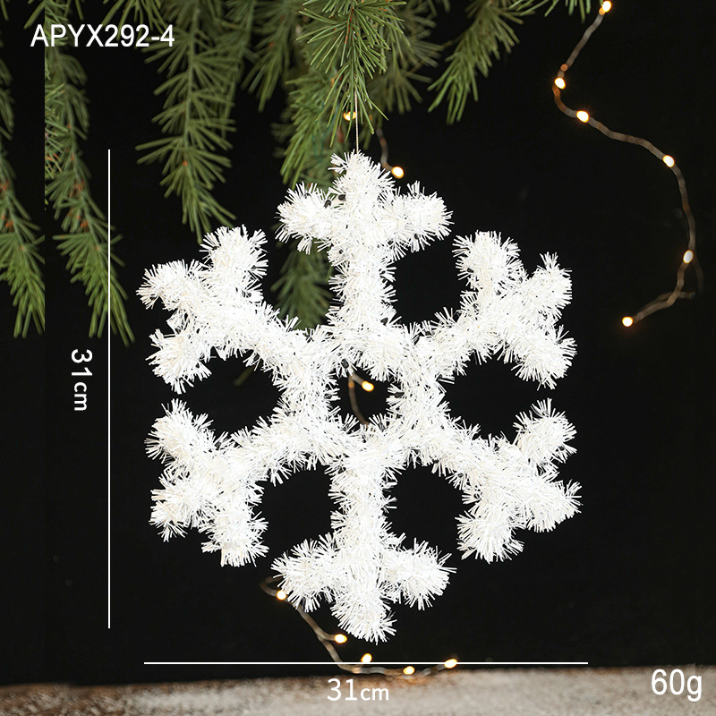 31CM copo de nieve blanco