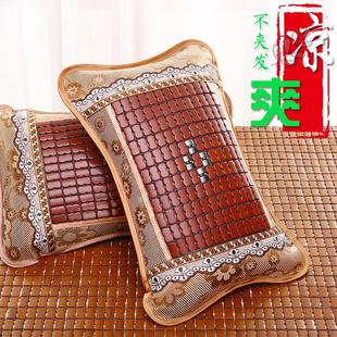 Summer Cooling Pillow Mahjong Mat Bamboo Rattan Pillow Tea Student Adult Ice Silk Single Pillow Core Cool Season