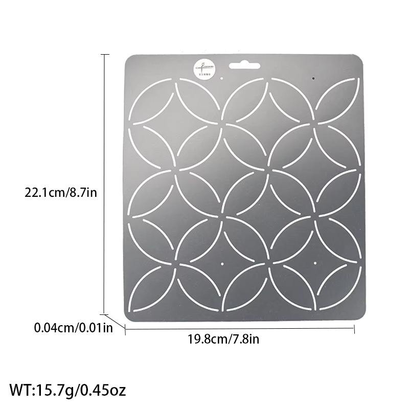 Línea presionando Plantilla de bordado plantilla patrón de ciruela bambú acolchado tablero de dibujo plantilla de bordado herramienta de patchwork
