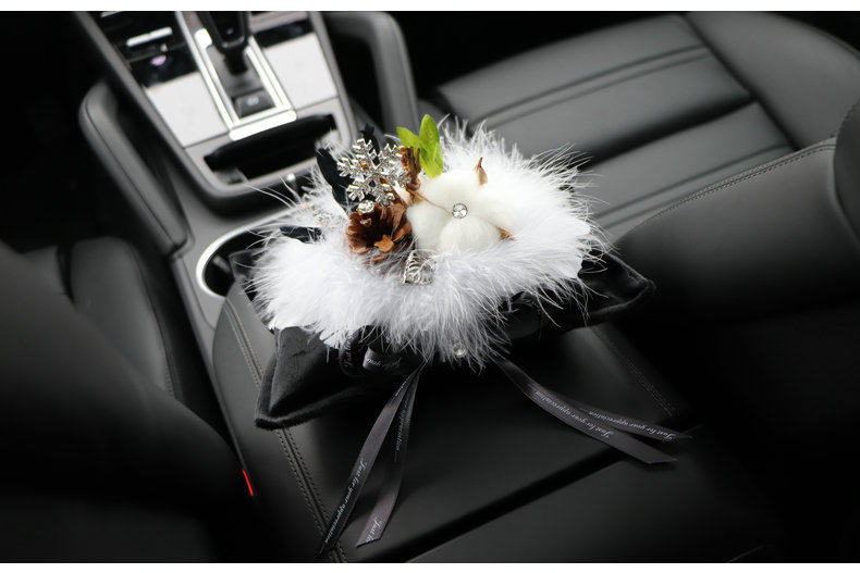 Cottonwood Bamboo Charcoal Car Fragrance Sachet for Odor Removal, Creative and High-End Car Interior Decoration Ornament