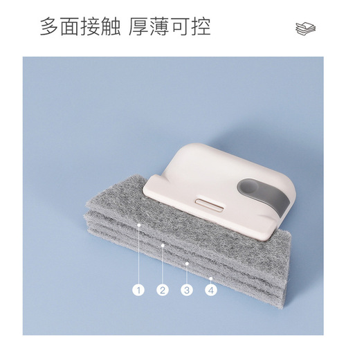 Window groove cleaning brush two-in-one groove brush window groove cleaning tool small brush for sweeping grooves window sill gap brush
