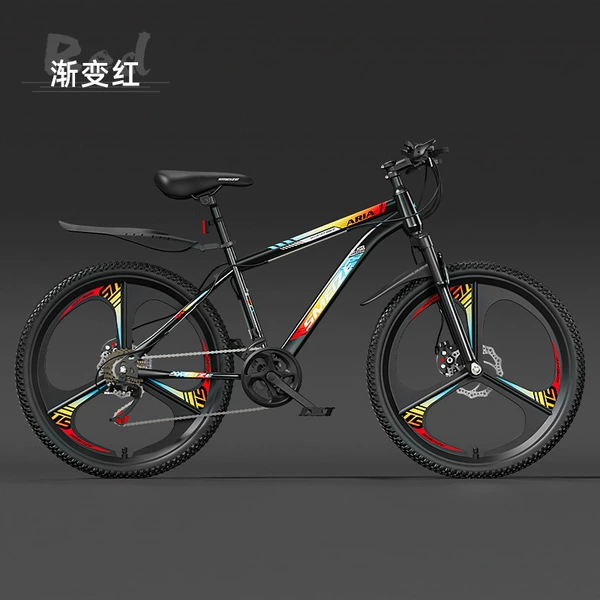 Explorer [Black and Red] Shock Absorbing Disc Brake Integrated Wheel