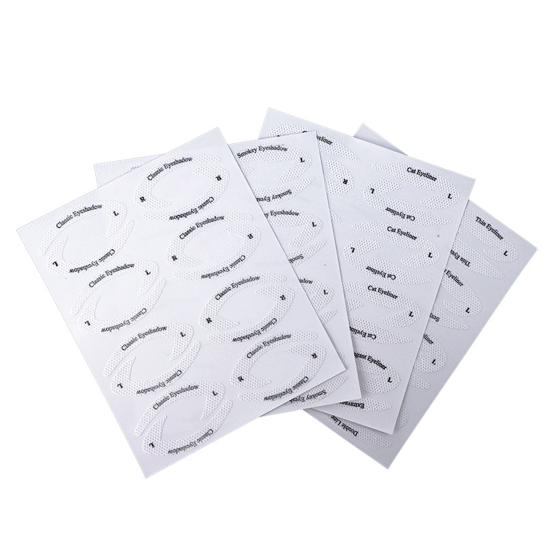 Cross-Border New Eyeliner Stickers European and American Eye Makeup Eye Shadow Makeup Template Makeup Stickers 4 Pieces Card Pack Cat