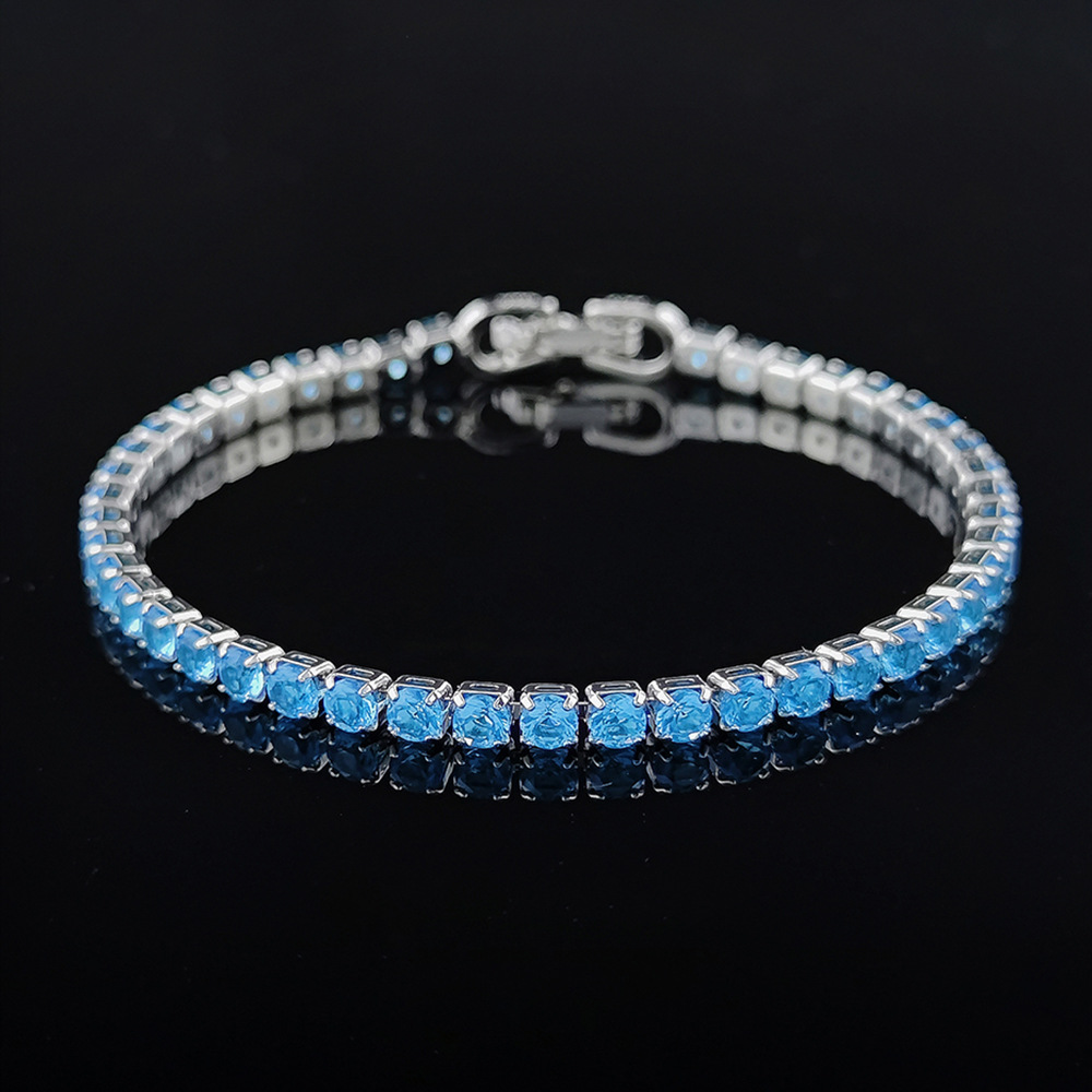 Hip Hop Tennis Armband Handstück Mehrfarbiges Zirkon Armband Damen Volldiamant Nicht verblassend S5787_voghion.com