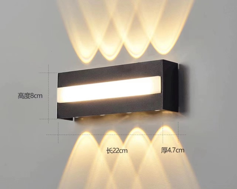 新品アウトドア防水LEDウォールライト庭通路塀ベランダ装飾灯ガーデンテラスホテル外壁灯|undefined