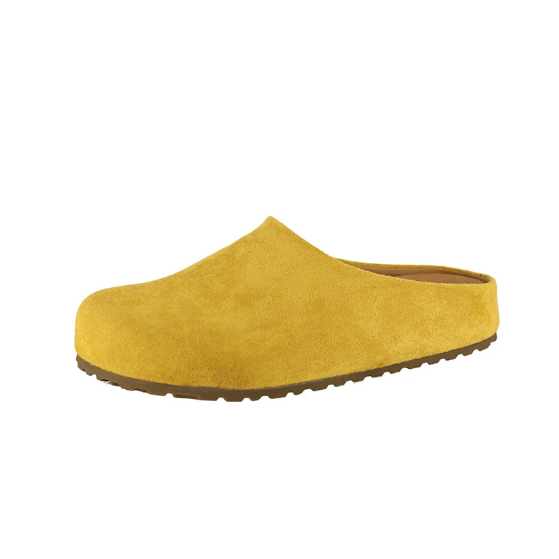 Модные шлёпанцы Birken с толстой подошвой и закрытым носком для женщин, полупляжные шлёпанцы, новая весенняя модель 2025, ленивые туфли