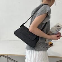 高级感包包女包2023新款夏天牛仔布小众设计单肩腋下包爆款小方包