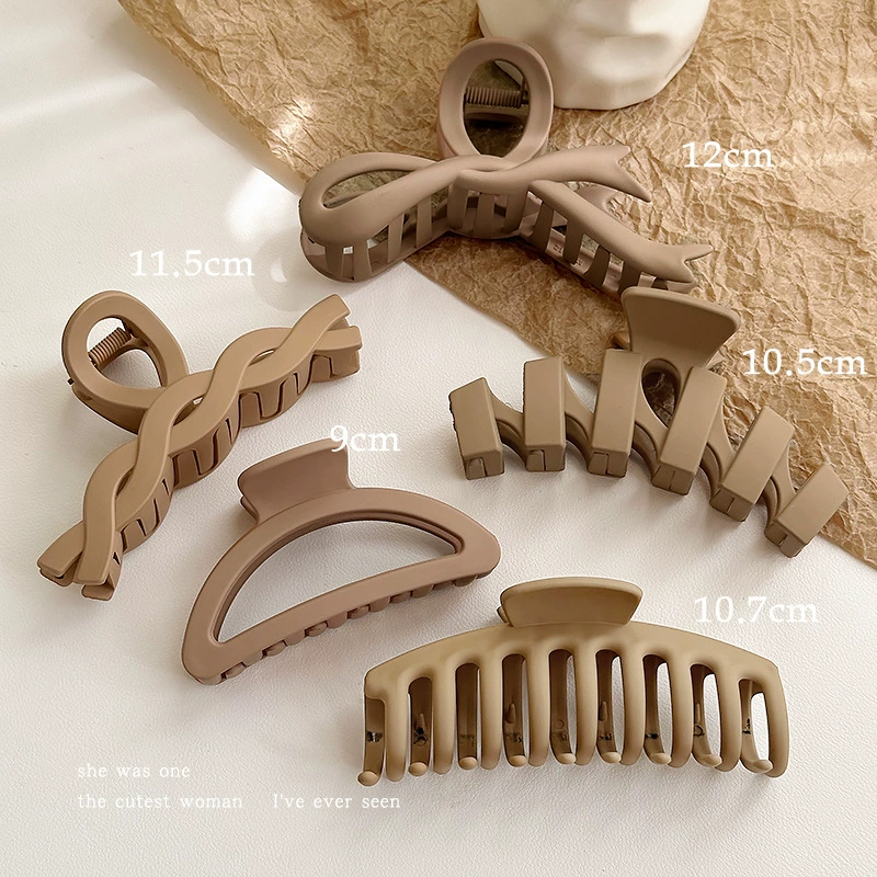 Заколки для волос, набор assorted, детские и взрослые, матовые формы 4,5–13 см