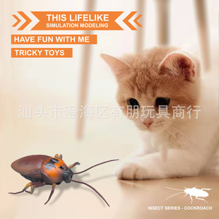 Cross-border 2.4g remote control induction obstacle avoidance cockroach ladybug trick toy Halloween scary toy pet toy
