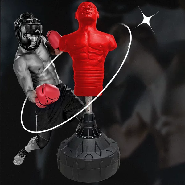 Buck-Shaped Humanoid Boxing Sandbag Household Tumbler Dummy Sandbag Taekwondo Training Equipment Durable