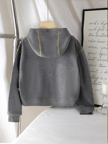 Girls 'hoodie coat 2025 spring and autumn new style super beautiful Korean casual hooded spring clothes children's zipper long sleeves