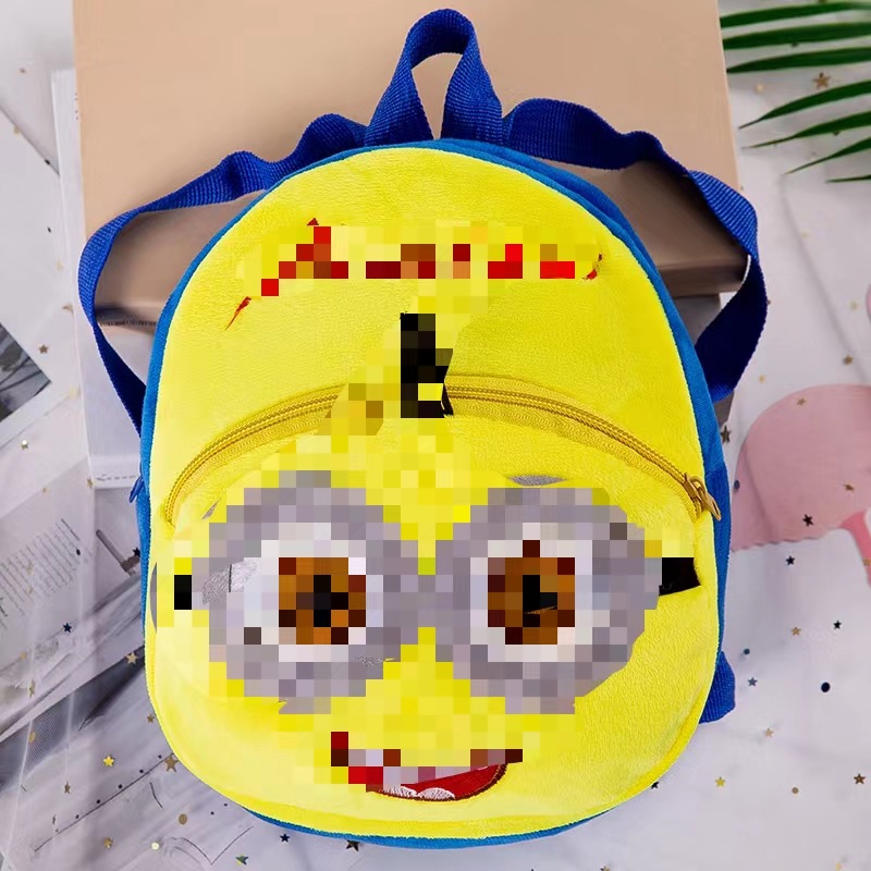 2024 nueva mochila de felpa de moda para niños de dibujos animados lindo jardín de infantes 1-3-4 años para niños y niñas