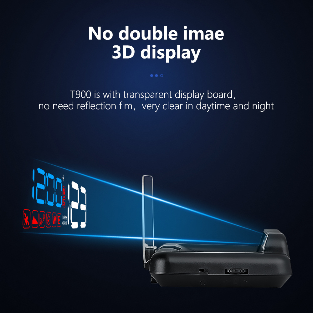 Hud Head-Up Display High-Definition Gps Speedometer Projection Car-Mounted Hud Speedometer Kmh/Mph Cross-Border Exclusive Supply