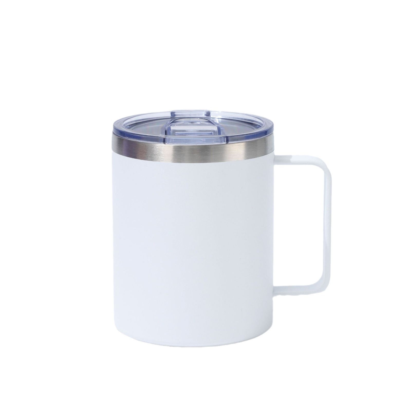 Transfronterizo al por mayor 12oz con mango taza de café 304 taza de aislamiento de acero inoxidable taza de oficina taza portátil taza