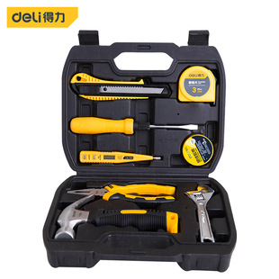 Deli tools 8 daily household water and electricity multi-function comprehensive maintenance set portable toolbox DL5970