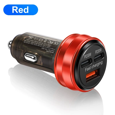 car charger support super fast – Mobil şarj cihazları - p92-red-opp