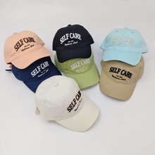 韩式春秋儿童帽子出游时尚百搭男女童刺绣字母棒球帽学生鸭舌帽潮