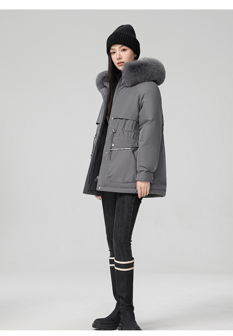 Foreign trade plus veet overcomes women's long 2024 new winter style jacket, slimming and thickening cotton coat, small_voghion.com