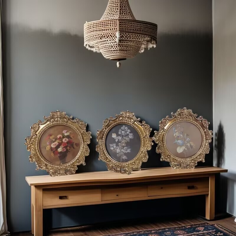 Vintage Photo Frame Decoration for Bedroom, Sofa, Living Room, Hanging Picture Frame, Light Luxury Ornament, Desktop-Specific, Entryway Waterproof Vintage Photo Frame Decoration for Bedroom, Sofa, Living Room, Hanging Picture Frame, Light Luxury Ornament, Desktop-Specific, Entryway Waterproof