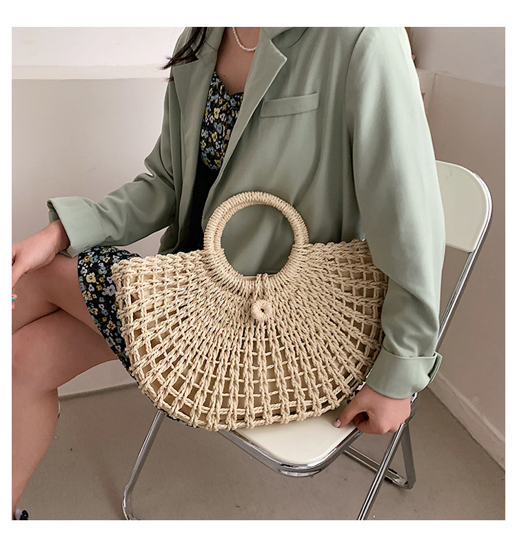 Simple Fashion Straw Woven Bag display picture 12