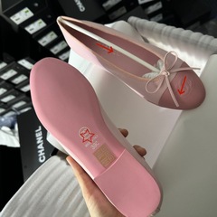 小香风新款真皮拼色蝴蝶结女鞋小香单鞋女平底圆头浅口鞋芭蕾舞鞋