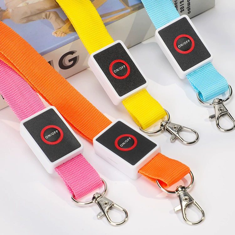 Трансграничная нейлоновая светоизлучающая рабочая лента волоконно-оптическая лента светодиодная полиэстер блеск значок рабочая веревка выставочный сертификат