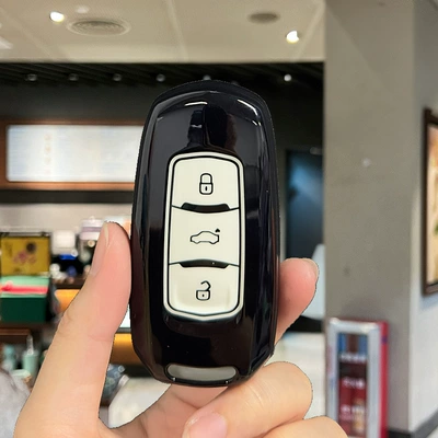 Applicable to Geely Xingrui Key Set Car key bag - geely-model-a-black-edge-white-single-shell