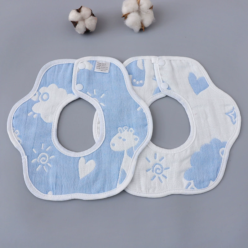 Gauze eating bib, children's laundry basket