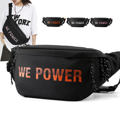 WE POWER's new functional trendy cool chest bag large capacity trendy brand shoulder crossbody bag cycling functional bag