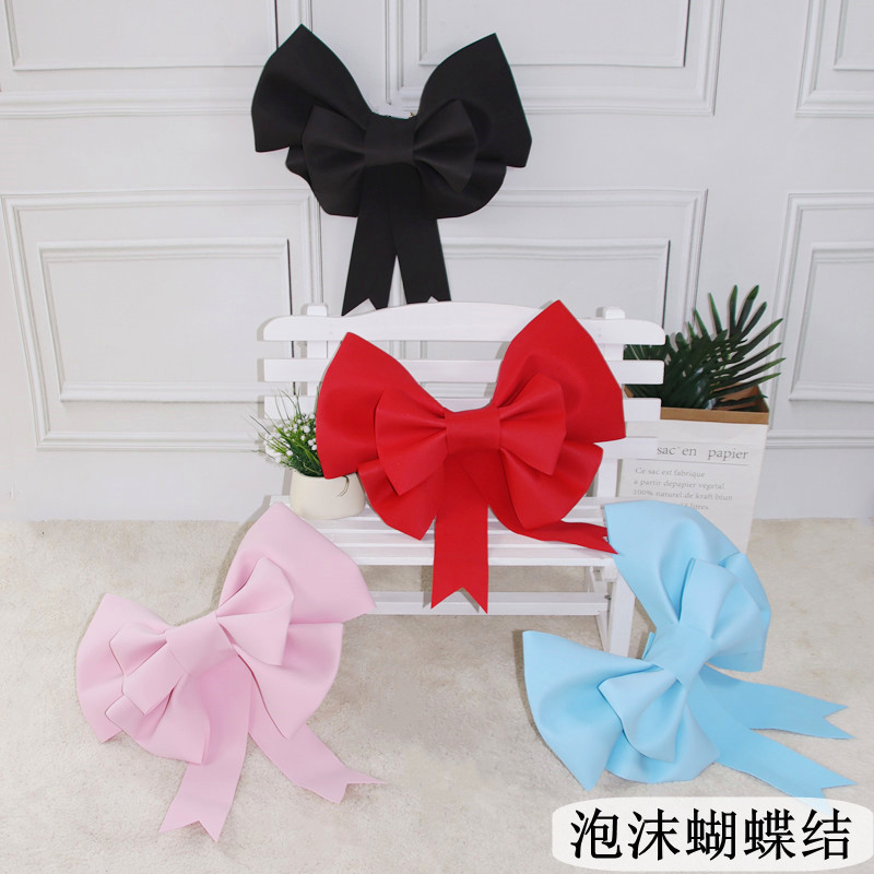 Online celebrity INS foam bow sponge paper handmade DIY material Package Store Opening Event wedding birthday decoration