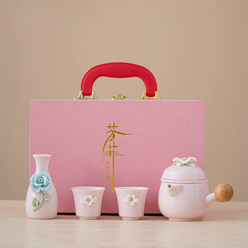 Ручная работа, цветочная кружка для девочек, милая кружка для дома и офиса, логотип, подарок на День матери, керамический чайный набор, сувенир