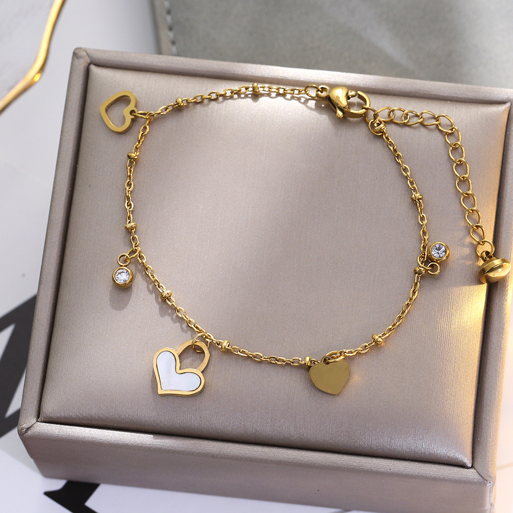 Japonês e Coreano Personalizado Simples e Versátil Peach Heart Inns Estilo Pequeno Design Senso Amor Artesanato_voghion.com